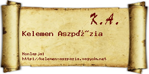 Kelemen Aszpázia névjegykártya